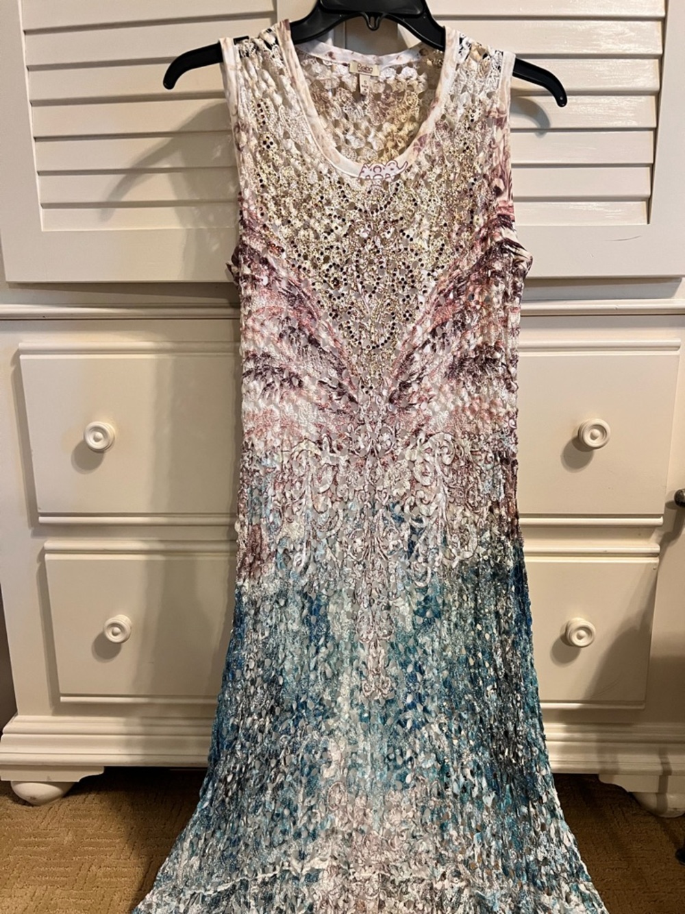 Reba McEntire Lacey Trump Style Maxi Dress